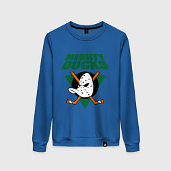 Свитшот хлопковый женский Anaheim Mighty Ducks, цвет: синий