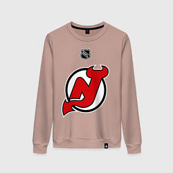 Свитшот хлопковый женский New Jersey Devils: Kovalchuk 17, цвет: пыльно-розовый