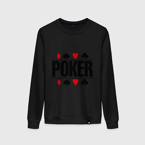 Женский свитшот Poker / Черный – фото 1