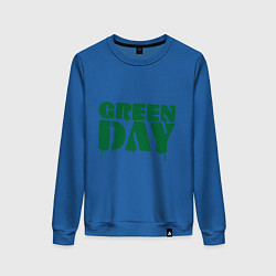 Свитшот хлопковый женский Green Day, цвет: синий