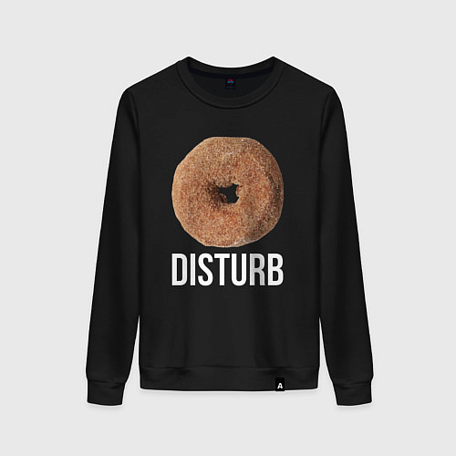 Женский свитшот Disturb Donut / Черный – фото 1