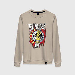 Свитшот хлопковый женский Blink-182: Mixed Up, цвет: миндальный
