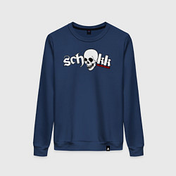 Свитшот хлопковый женский Schokk, цвет: тёмно-синий