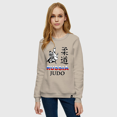 Женский свитшот Russia Judo / Миндальный – фото 3