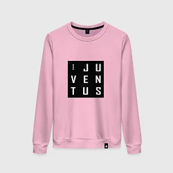 Свитшот хлопковый женский Juventus FC: Black Collection, цвет: светло-розовый