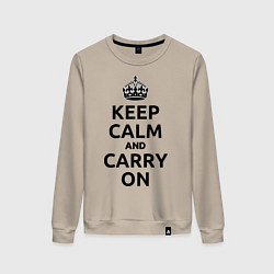 Женский свитшот Keep Calm & Carry On