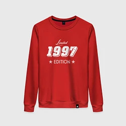 Свитшот хлопковый женский Limited Edition 1997, цвет: красный