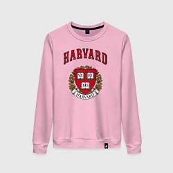 Свитшот хлопковый женский Harvard university, цвет: светло-розовый