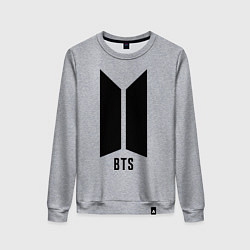 Свитшот хлопковый женский BTS Army, цвет: меланж