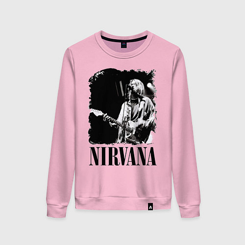 Женский свитшот Black Nirvana / Светло-розовый – фото 1