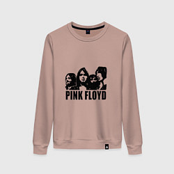 Свитшот хлопковый женский Pink Floyd, цвет: пыльно-розовый