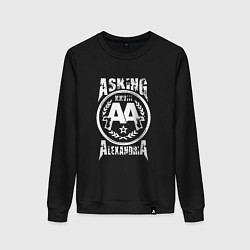 Свитшот хлопковый женский Asking Alexandria XXVIII, цвет: черный