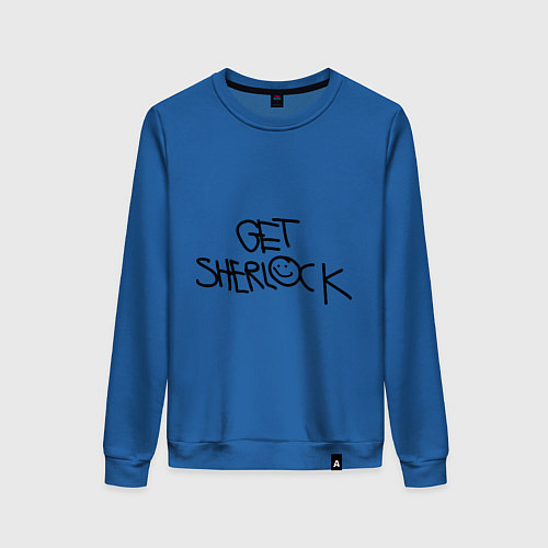Женский свитшот Get sherlock / Синий – фото 1