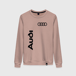 Свитшот хлопковый женский Audi Style, цвет: пыльно-розовый