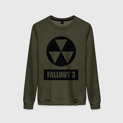 Свитшот хлопковый женский Fallout 3, цвет: хаки