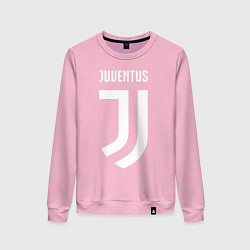 Свитшот хлопковый женский FC Juventus, цвет: светло-розовый