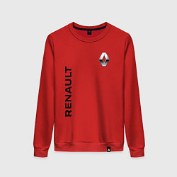Свитшот хлопковый женский Renault Style, цвет: красный