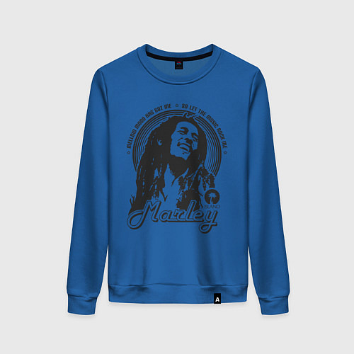 Женский свитшот Bob Marley: Island / Синий – фото 1