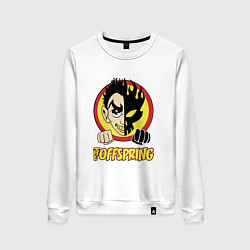 Свитшот хлопковый женский The Offspring Boy, цвет: белый