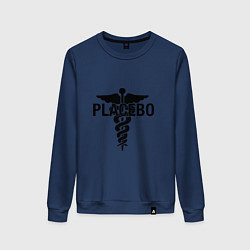 Свитшот хлопковый женский Placebo, цвет: тёмно-синий