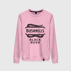 Свитшот хлопковый женский Bushmills black bush, цвет: светло-розовый