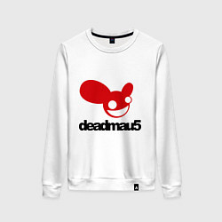 Свитшот хлопковый женский DeadMau5, цвет: белый