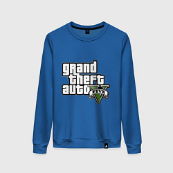 Свитшот хлопковый женский GTA Five, цвет: синий