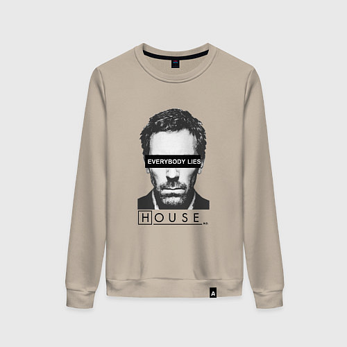 Женский свитшот Everyboy Lies / Миндальный – фото 1