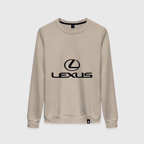 Женский свитшот Lexus logo / Миндальный – фото 1