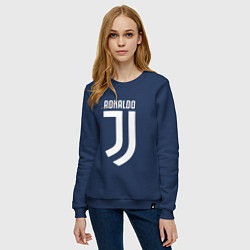 Свитшот хлопковый женский Ronaldo CR7, цвет: тёмно-синий — фото 2