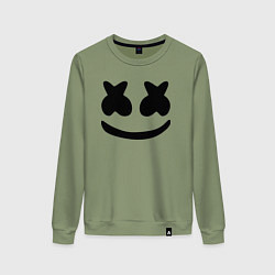 Свитшот хлопковый женский Marshmello, цвет: авокадо
