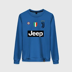 Свитшот хлопковый женский FC Juventus, цвет: синий