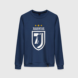 Свитшот хлопковый женский Juventus 7J, цвет: тёмно-синий