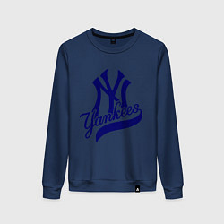 Свитшот хлопковый женский NY - Yankees, цвет: тёмно-синий