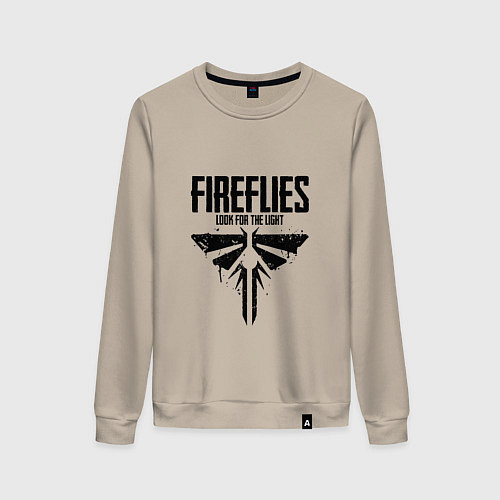 Женский свитшот Fireflies: Look for the Light / Миндальный – фото 1