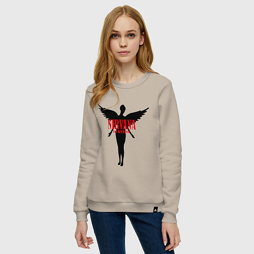 Женский свитшот Nirvana: In Utero / Миндальный – фото 3