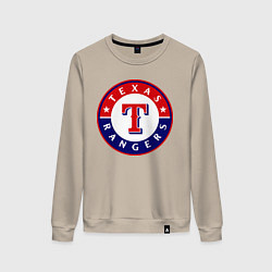 Свитшот хлопковый женский Texas Rangers, цвет: миндальный