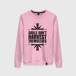 Свитшот хлопковый женский Harvest Themselves, цвет: светло-розовый