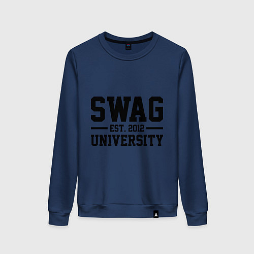 Женский свитшот Swag University / Тёмно-синий – фото 1