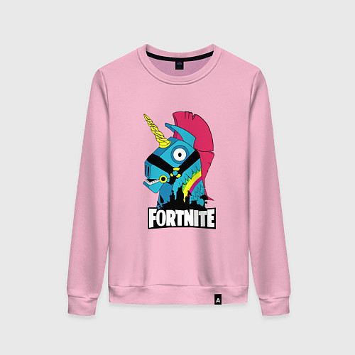 Женский свитшот Fortnite Unicorn / Светло-розовый – фото 1