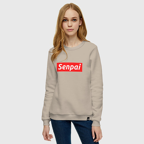 Женский свитшот Senpai Supreme / Миндальный – фото 3