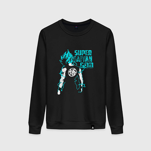 Женский свитшот Super Saiyan God: Sky / Черный – фото 1