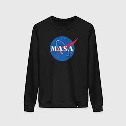 Свитшот хлопковый женский NASA: Masa, цвет: черный