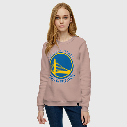 Женский свитшот Golden state Warriors / Пыльно-розовый – фото 3