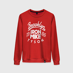 Свитшот хлопковый женский Brooklyn: Iron Mike, цвет: красный