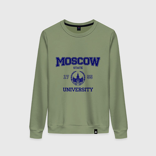 Женский свитшот MGU Moscow University / Авокадо – фото 1
