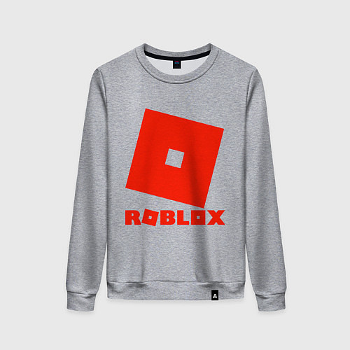 Женский свитшот Roblox Logo / Меланж – фото 1