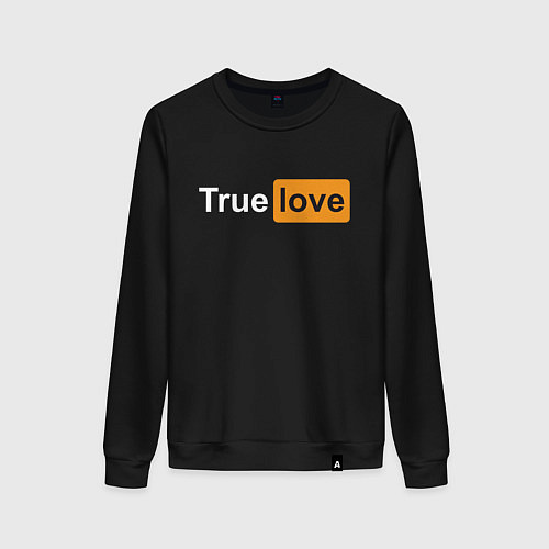 Женский свитшот True Love / Черный – фото 1