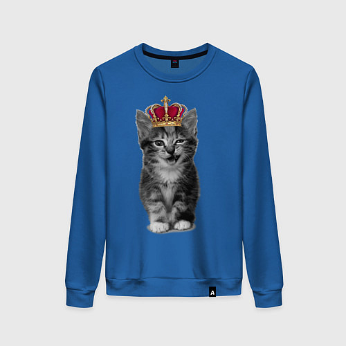 Женский свитшот Meow kitten / Синий – фото 1