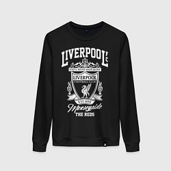 Свитшот хлопковый женский Liverpool: Est 1892, цвет: черный